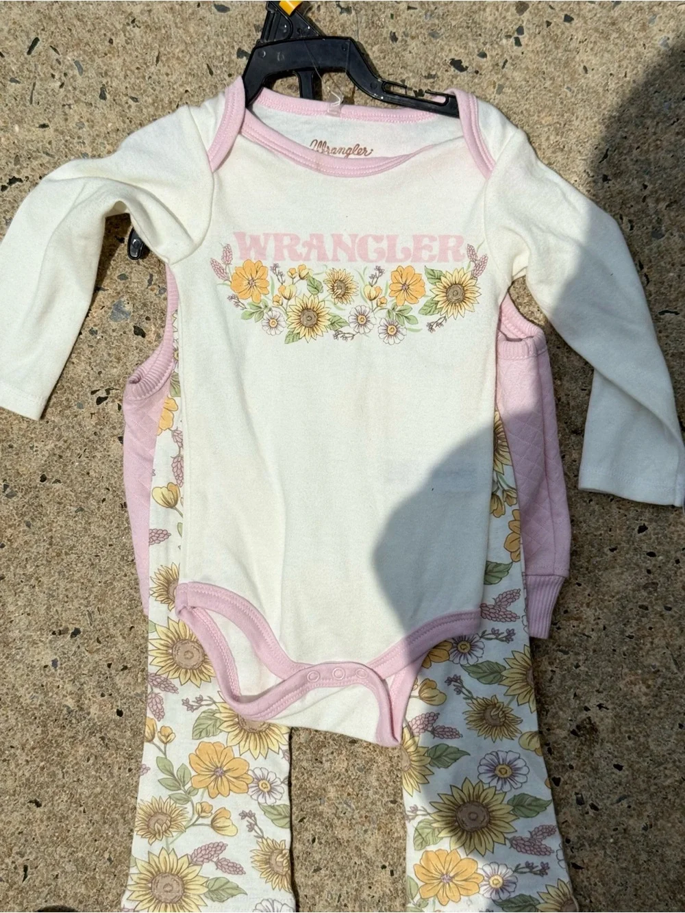 NWT Wrangler Light Pink Quilted Baby Vest